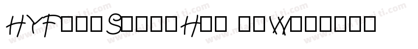 HYFengShangHei 75W字体转换